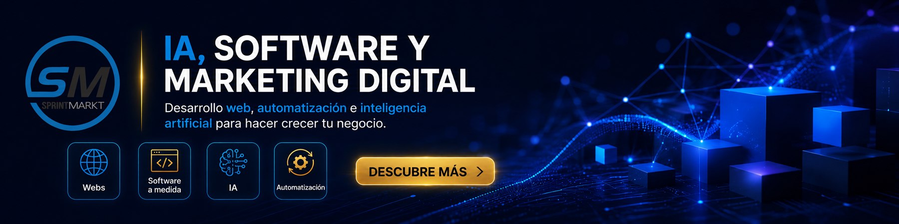 Sprintmarkt — IA, software y marketing digital: webs, software a medida e inteligencia artificial para tu negocio.